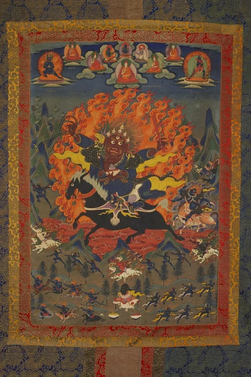 Dzamthang protective thangka artwork